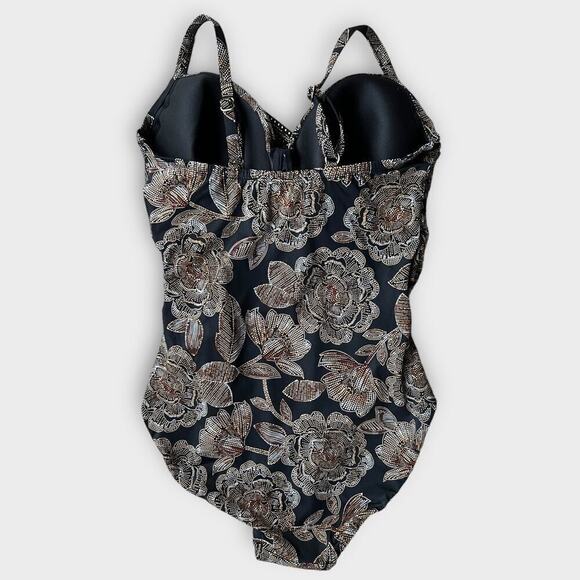 Miraclesuit Petal Pusher Gali One-Piece Swimsuit Size US/12 - Picture 4 of 10